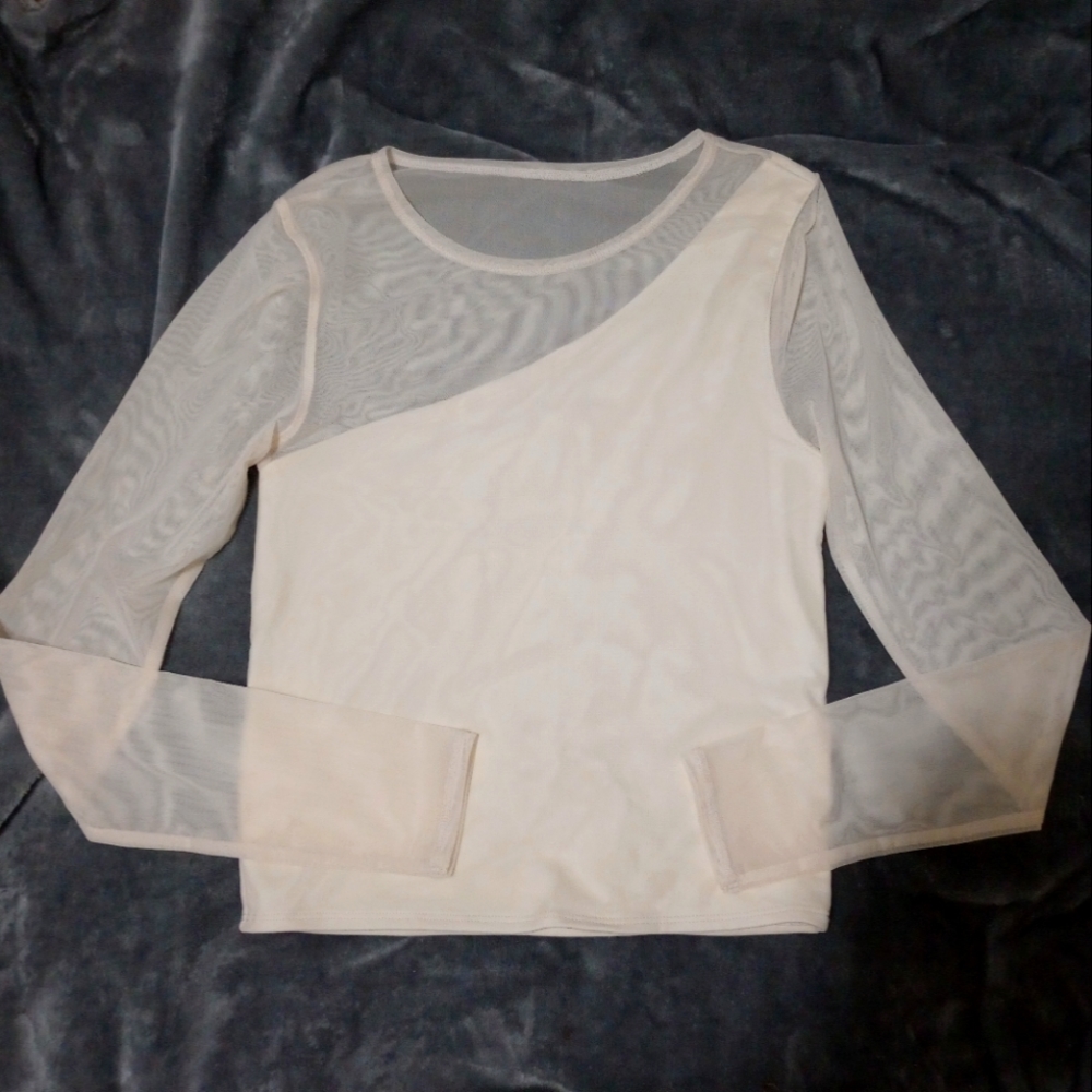 Abercrombie Mesh Asymmetrical Top